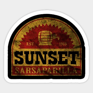 Vintage Sunset Sarsaparilla Sticker